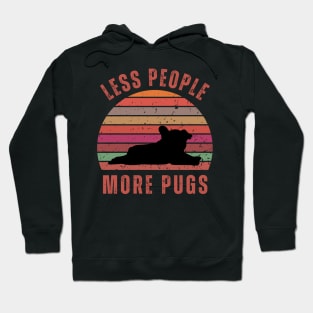 Less People More Pugs Hoodie